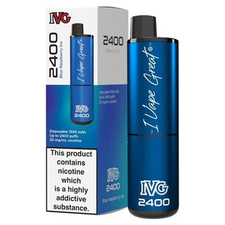 IVG 2400 Disposable Vape - Blue Raspberry Ice - Urban Vape Ireland